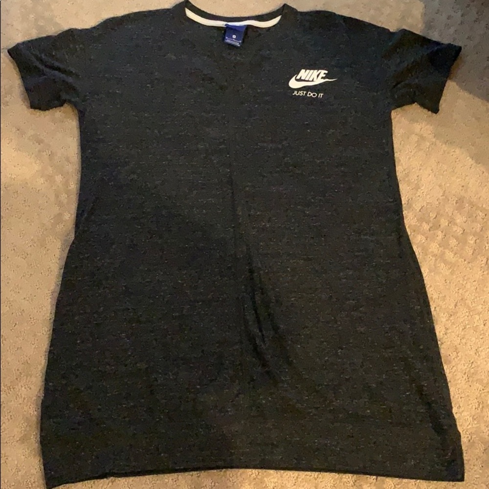Nike Heather grey jersey dress with banded bottom